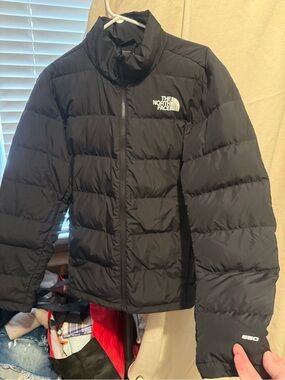 The North Face Black Jacket with White Logo Tag